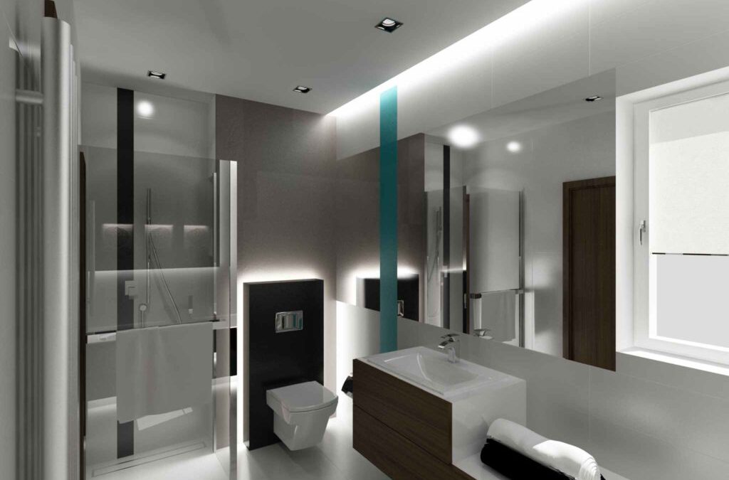 Łazienka czarno biała lux 2