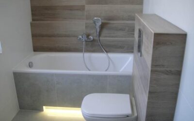 Remont łazienki z terakotą i pracami instalacyjnymi