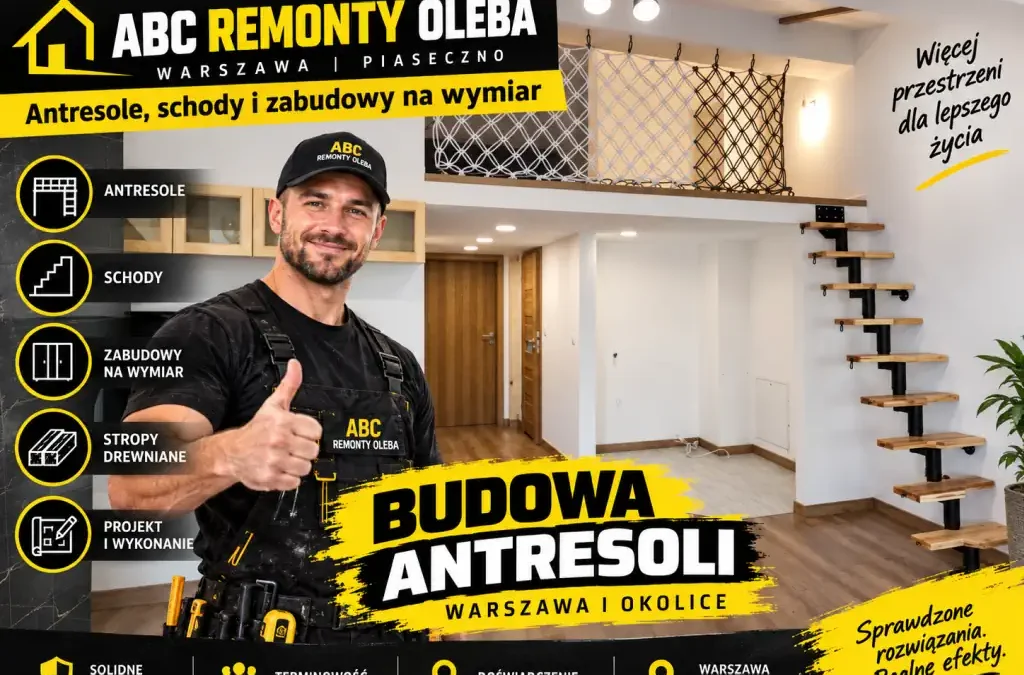 Budowa antresoli Warszawa – antresole drewniane i konstrukcje użytkowe