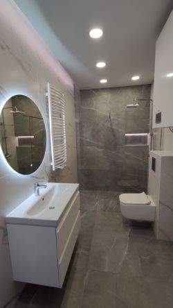 Łazienka płytki wielkoformatowe